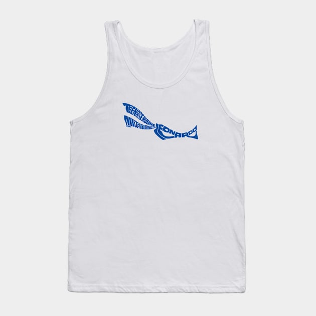 Leonardo blue-01 Tank Top by Seanings